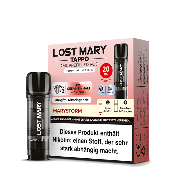 Lost Mary Tappo Pod (2er Set) - Marystorm (Energy Drink) Einweg Pod-System  von Lost Mary