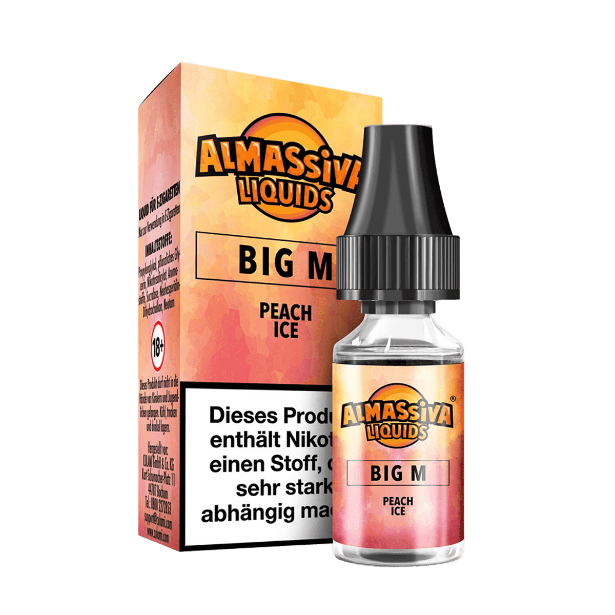 Almassiva Tobacco Almassiva Liquid - Big M (Pfirsich Menthol) 1% Nikotinsalz Liquid - VAPE DEALER