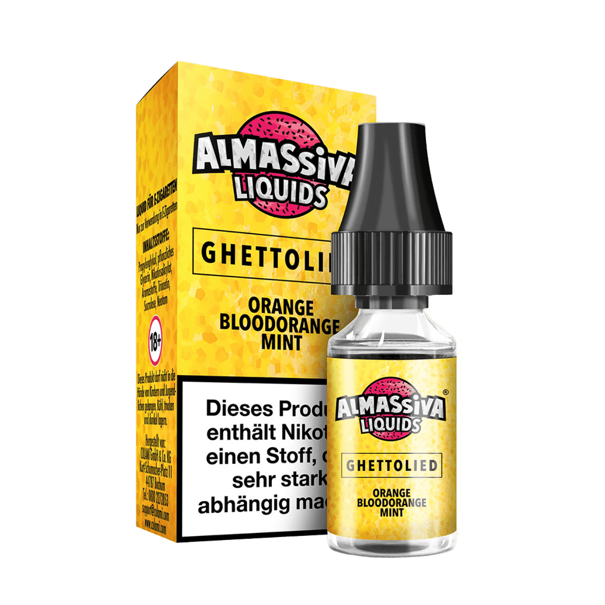 Almassiva Tobacco Almassiva Liquid - Ghettolied (Orange Blutorange Minze) 1% Nikotinsalz Liquid - VAPE DEALER