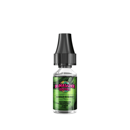 Almassiva Tobacco Almassiva Liquid - Sommer in Beirut (Wassermelone Himbeere Zitrone Menthol) 1% Nikotinsalz Liquid - VAPE DEALER