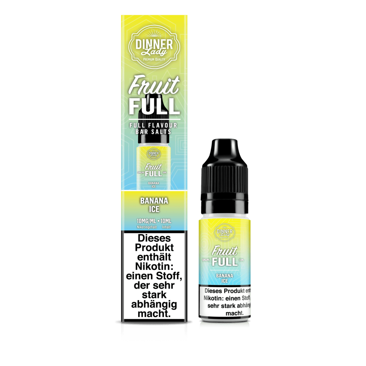 Dinner Lady Bar Salts Fruit Full - Banana Ice (Banane Menthol) 1% Nikotinsalz Liquid - VAPE DEALER