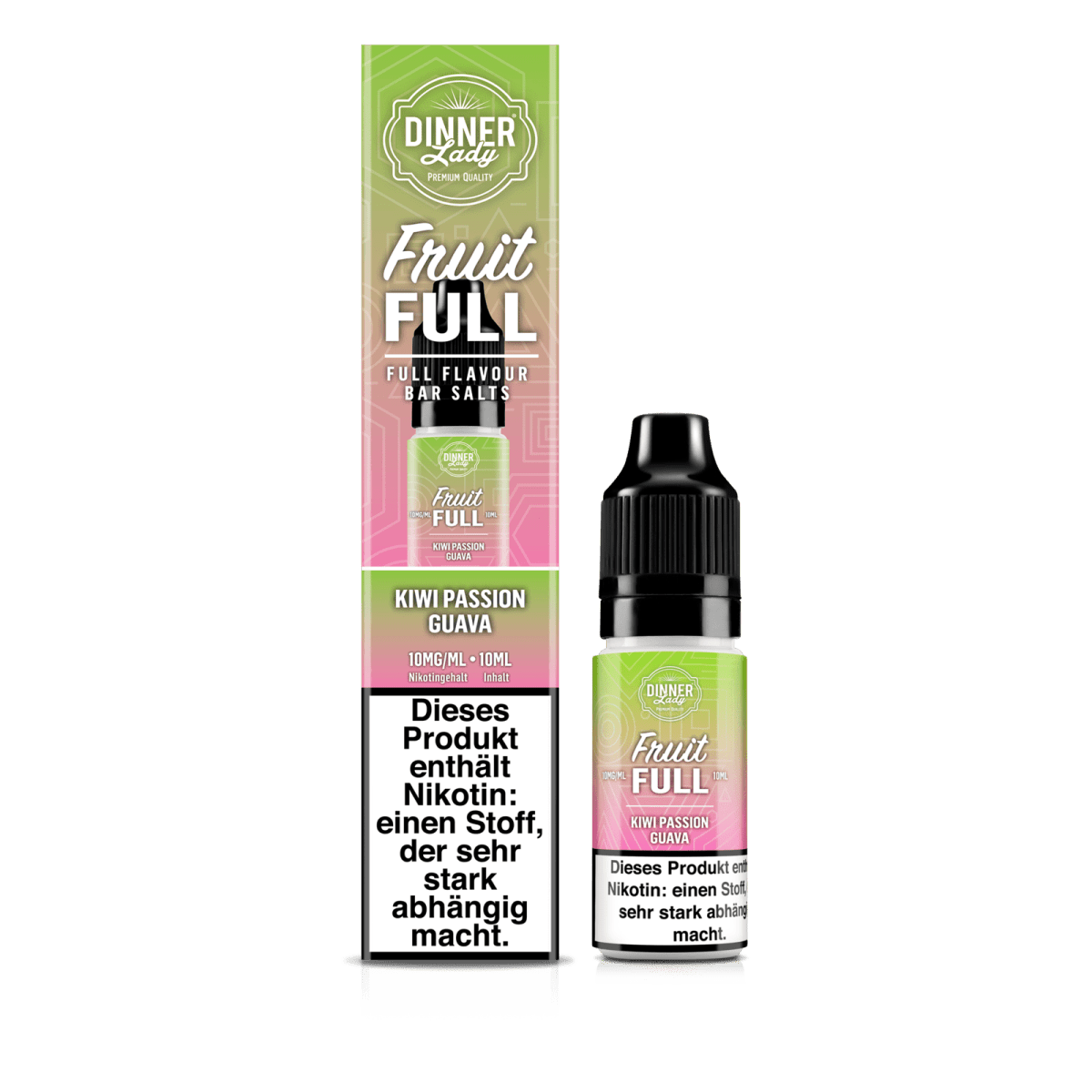 Dinner Lady Bar Salts Fruit Full - Kiwi Passion Guava (Kiwi Maracuja Guave) 1% Nikotinsalz Liquid - VAPE DEALER