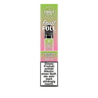 Dinner Lady Bar Salts Fruit Full - Kiwi Passion Guava (Kiwi Maracuja Guave) 2% Nikotinsalz Liquid - VAPE DEALER