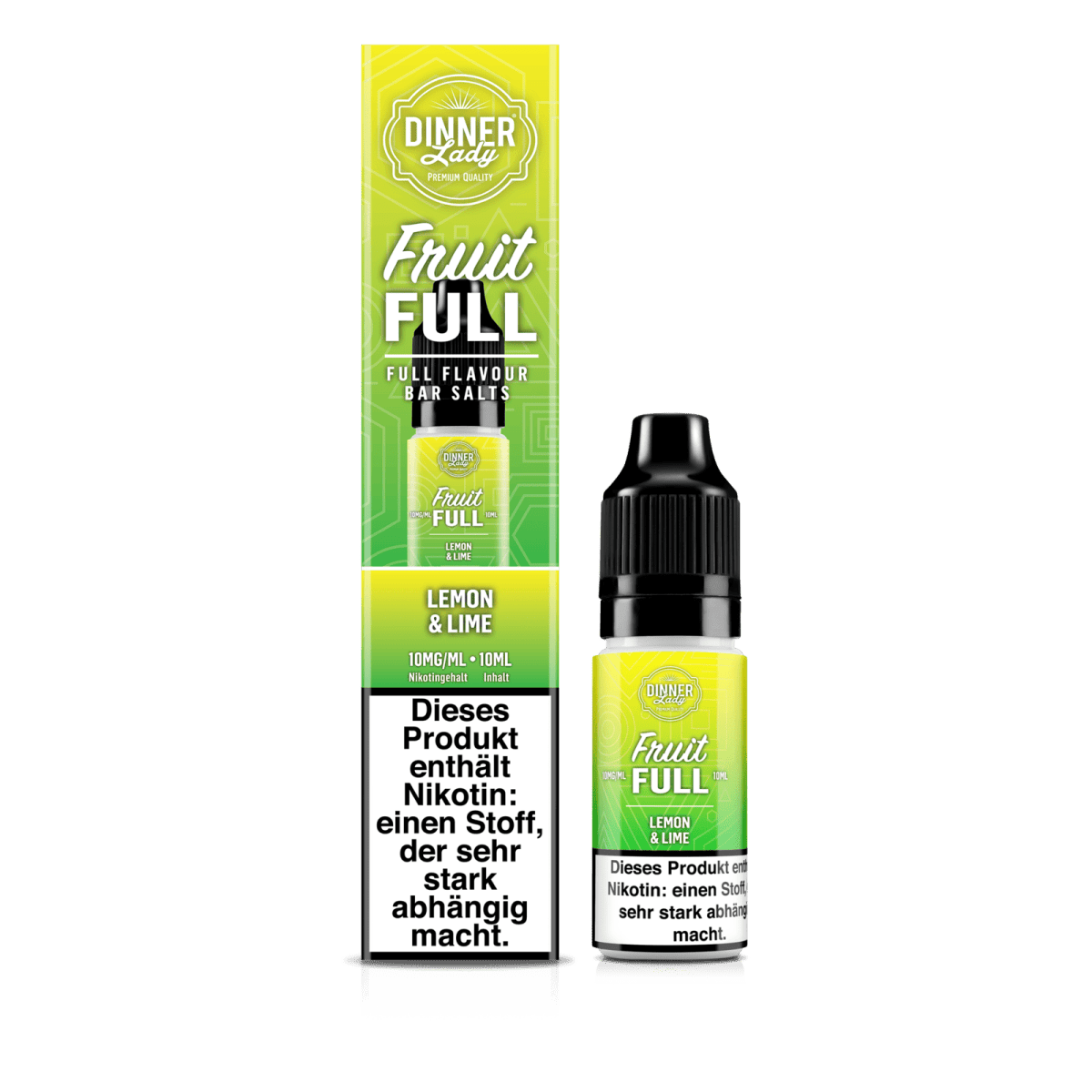 Dinner Lady Bar Salts Fruit Full - Lemon & Lime (Zitrone Limette) 1% Nikotinsalz Liquid - VAPE DEALER