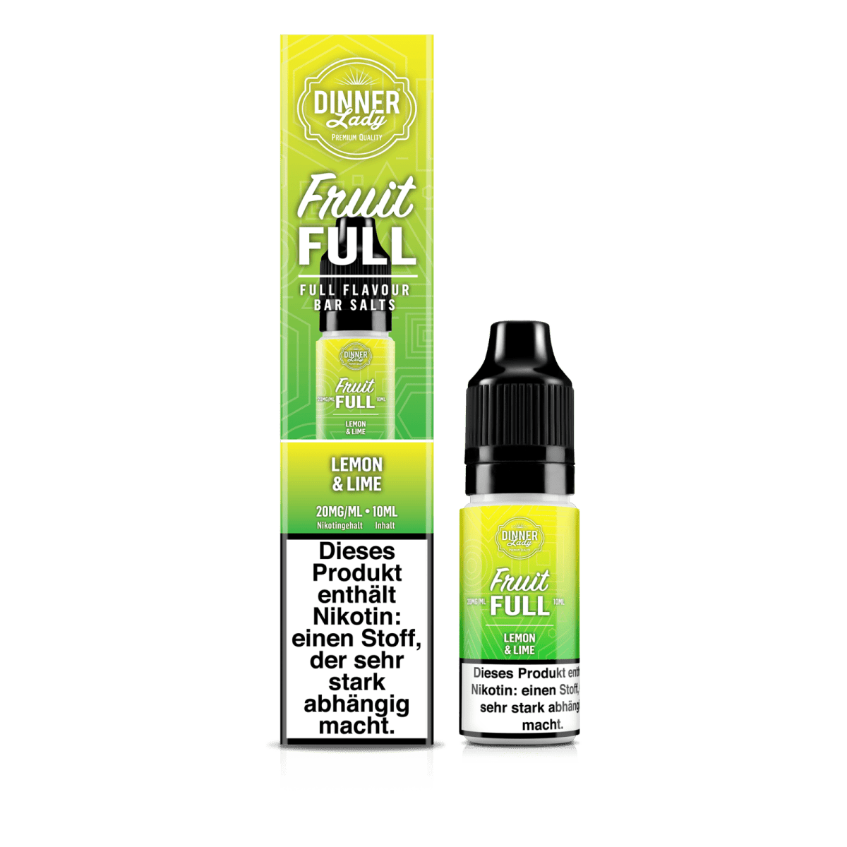 Dinner Lady Bar Salts Fruit Full - Lemon & Lime (Zitrone Limette) 2% Nikotinsalz Liquid - VAPE DEALER