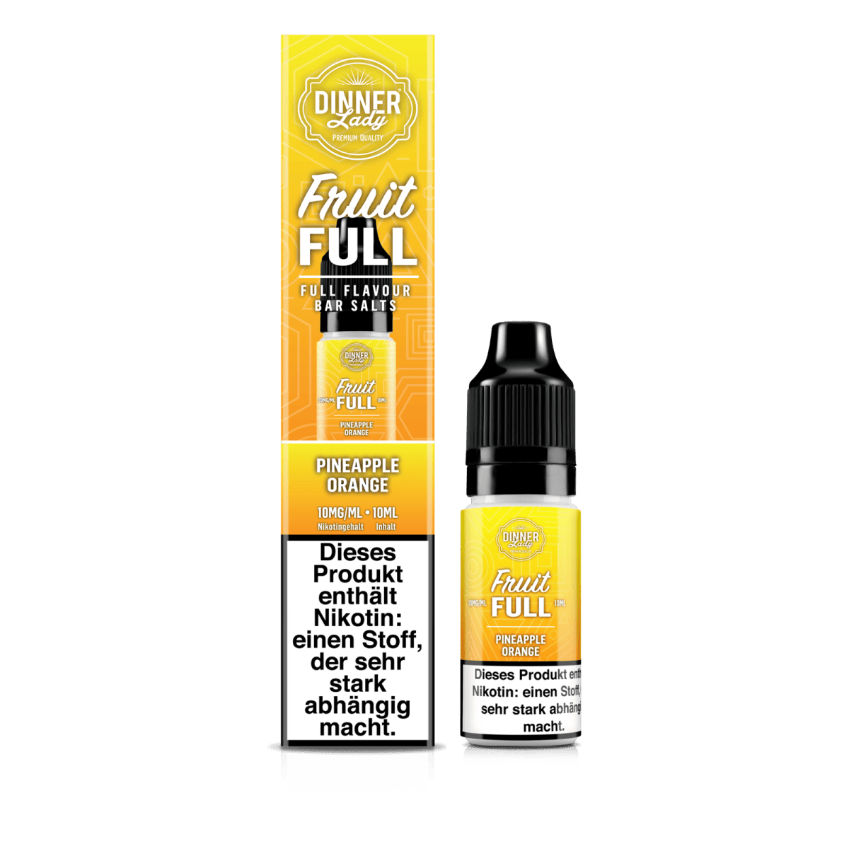 Dinner Lady Bar Salts Fruit Full - Pineapple Orange (Ananas Orange) 1% Nikotinsalz Liquid - VAPE DEALER