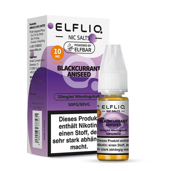 Elfliq - Blackcurrant Aniseed (Schwarze Johannisbeere Anis)