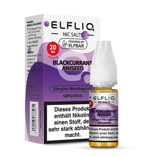 Elfliq - Blackcurrant Aniseed (Schwarze Johannisbeere Anis)