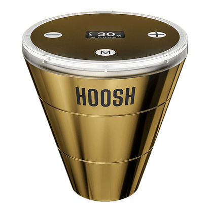 Hoosh E-Head in Gold – Luxus und Stil in deinem Setup, glänzender Kopf für ein edles Ambiente. Perfekt für ein herausragendes Erlebnis.