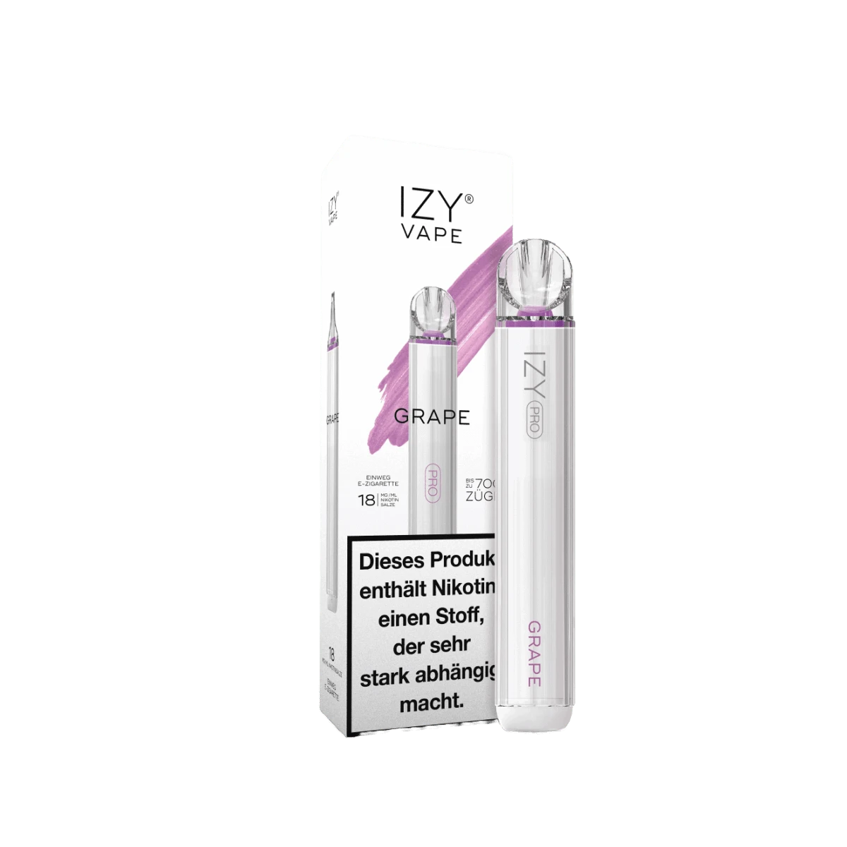 Izy Vape Izy Pro - Grape (Traube) Einweg - Vape - 3858893405313 - VAPE DEALER