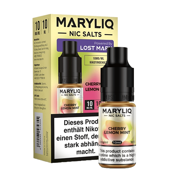 Lost Mary Maryliq - Cherry Lemon Mint (Kirsche Zitrone Minze) 1% Nikotinsalz Liquid - 4262445574355 - VAPE DEALER