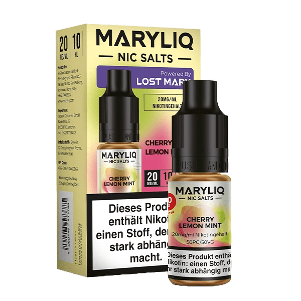 Lost Mary Maryliq - Cherry Lemon Mint (Kirsche Zitrone Minze) 2% Nikotinsalz Liquid - 4262445573785 - VAPE DEALER