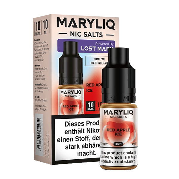 Lost Mary Maryliq - Red Apple Ice (Roter Apfel Menthol) 1% Nikotinsalz Liquid - 4262445574430 - VAPE DEALER