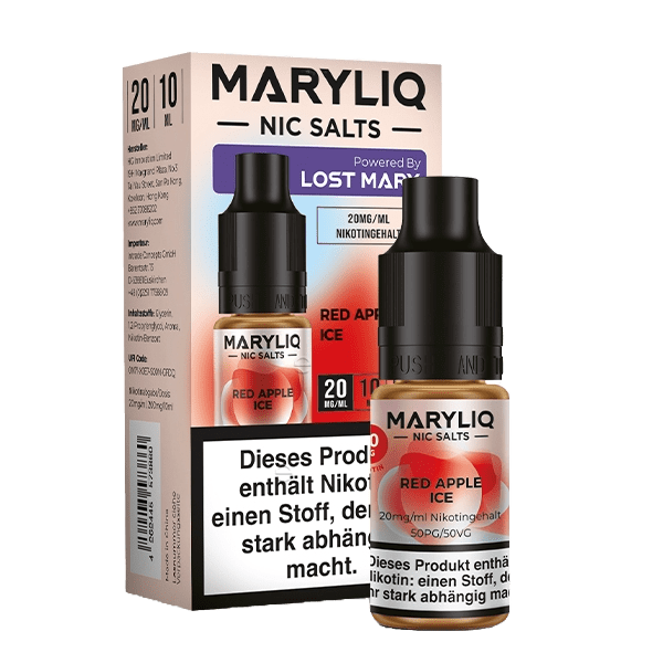 Lost Mary Maryliq - Red Apple Ice (Roter Apfel Menthol) 2% Nikotinsalz Liquid - 4262445573860 - VAPE DEALER