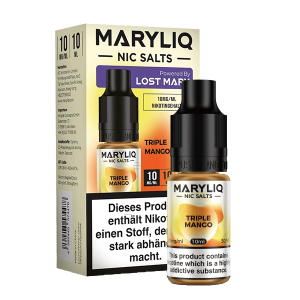 Lost Mary Maryliq - Triple Mango (Mango Ananas Maracuja) 1% Nikotinsalz Liquid - 4262445574478 - VAPE DEALER