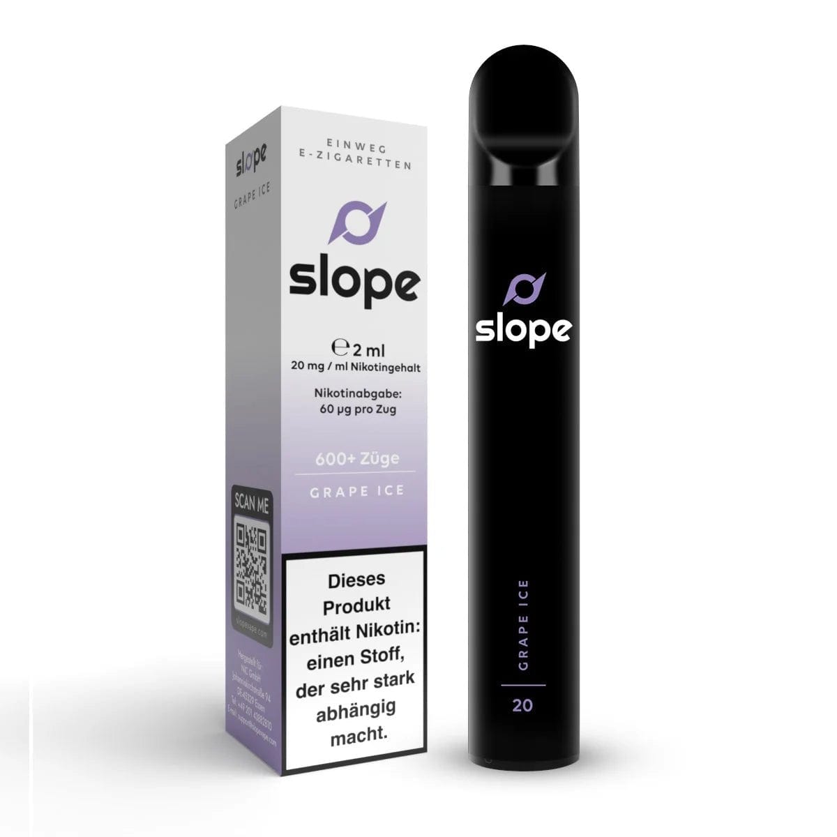 NIC Slope - Grape Ice (Traube Menthol) Einweg - Vape - 4262357647161 - VAPE DEALER