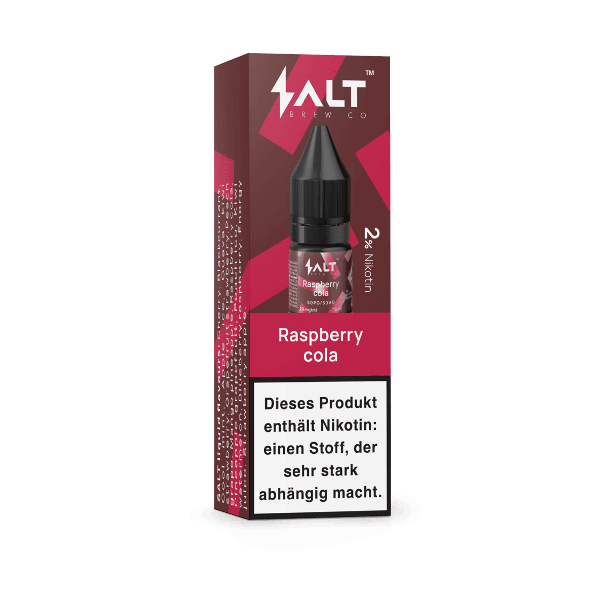 Salt Liquid - Raspberry Cola (Himbeere Cola) Nikotinsalz Liquid - 4752242026923 - VAPE DEALER