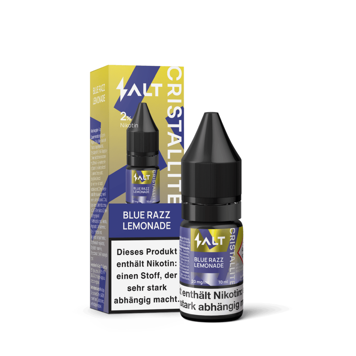 Salt Cristallite Liquid - Blue Razz Lemonade (Blaubeere Himbeere Limonade) Nikotinsalz Liquid - 4752242032290 - VAPE DEALER