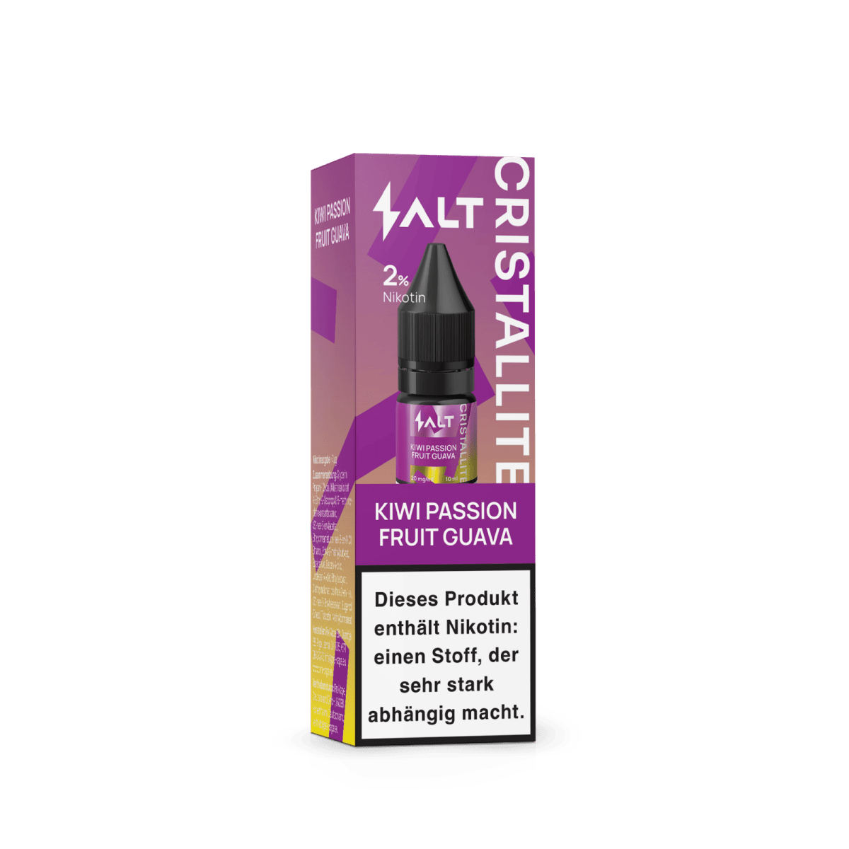 Salt Cristallite Liquid - Kiwi Passion Fruit Guava (Kiwi Maracuja Guave) Nikotinsalz Liquid - 4752242032306 - VAPE DEALER