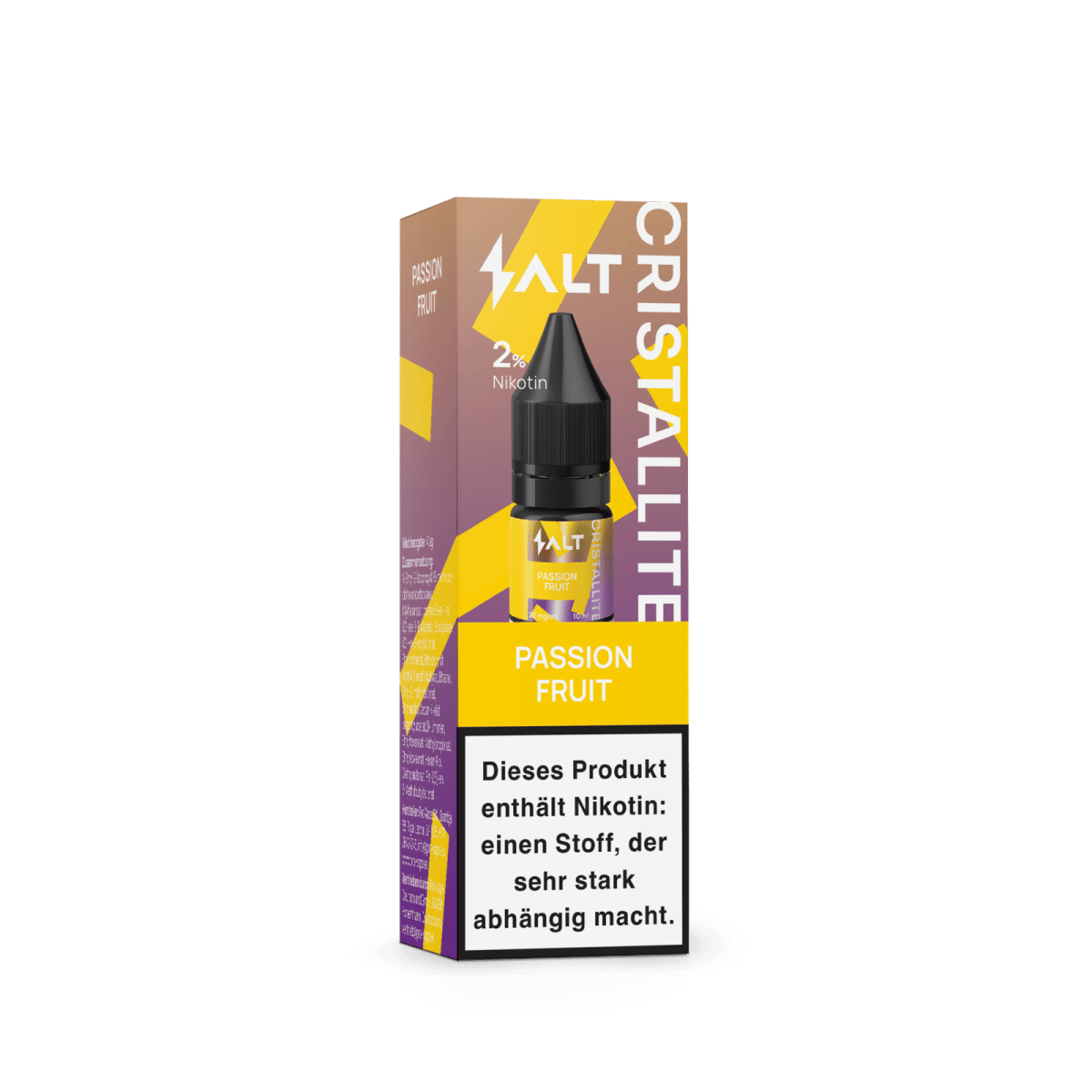 Salt Cristallite Liquid - Passion Fruit (Maracuja) Nikotinsalz Liquid - 4752242032283 - VAPE DEALER