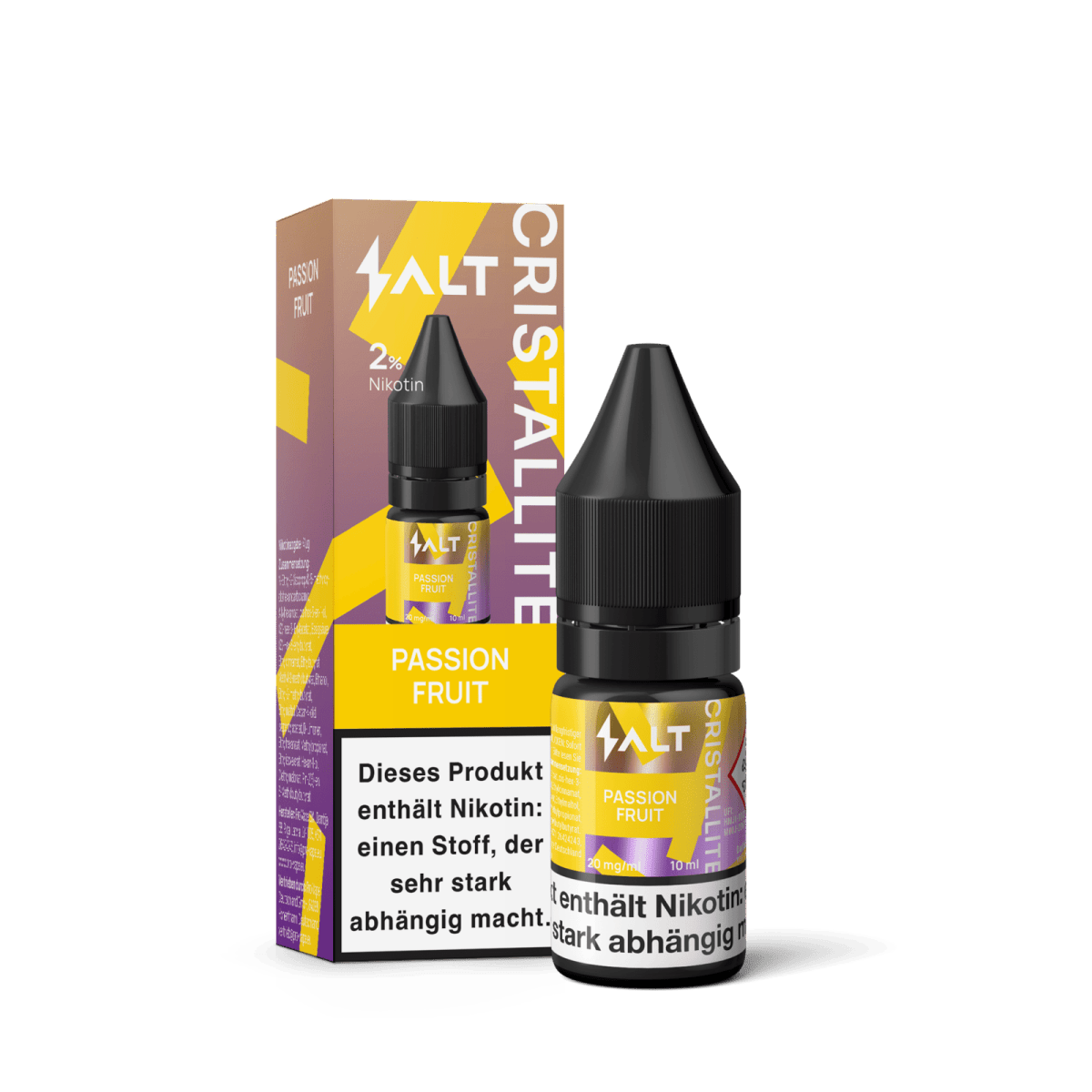 Salt Cristallite Liquid - Passion Fruit (Maracuja) Nikotinsalz Liquid - 4752242032283 - VAPE DEALER