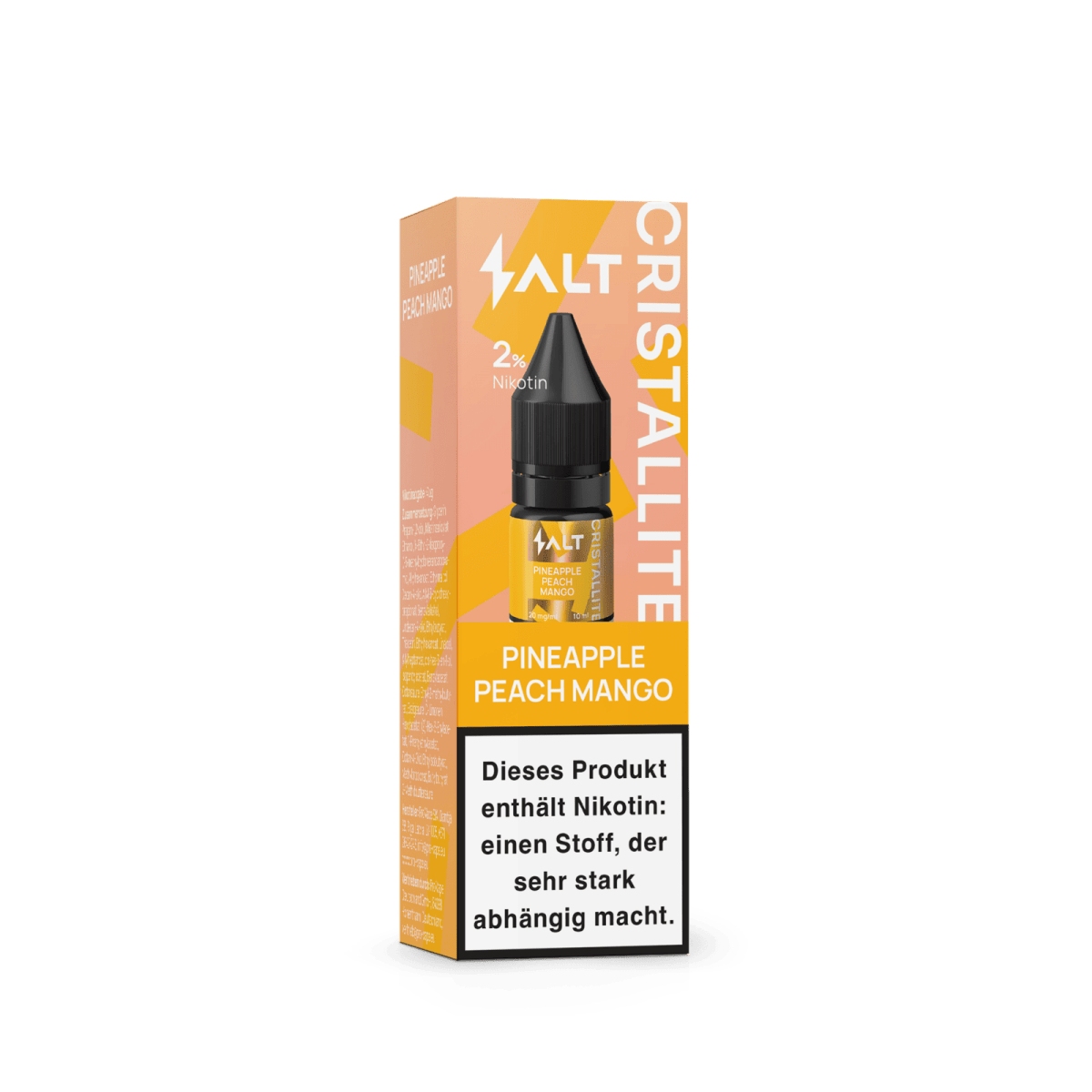 Salt Cristallite Liquid - Pineapple Peach Mango (Ananas Pfirsich Mango) Nikotinsalz Liquid - 4752242032313 - VAPE DEALER