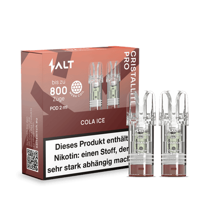 Salt Cristallite Pro Pod (2er Set) - Cola Ice (Cola Menthol) Einweg Pod - System - 4752242032573 - VAPE DEALER