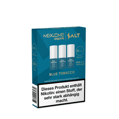 Salt Nexione Pod (3er Set) - Blue Tobacco (Sanfter - Tabak Menthol) Einweg Pod - System - 4752242028934 - VAPE DEALER