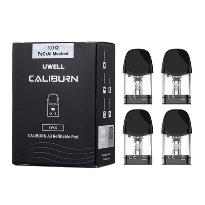 Uwell Caliburn A3/S Tank (4er Set) Mehrweg Pod - System - 4260769635851 - VAPE DEALER