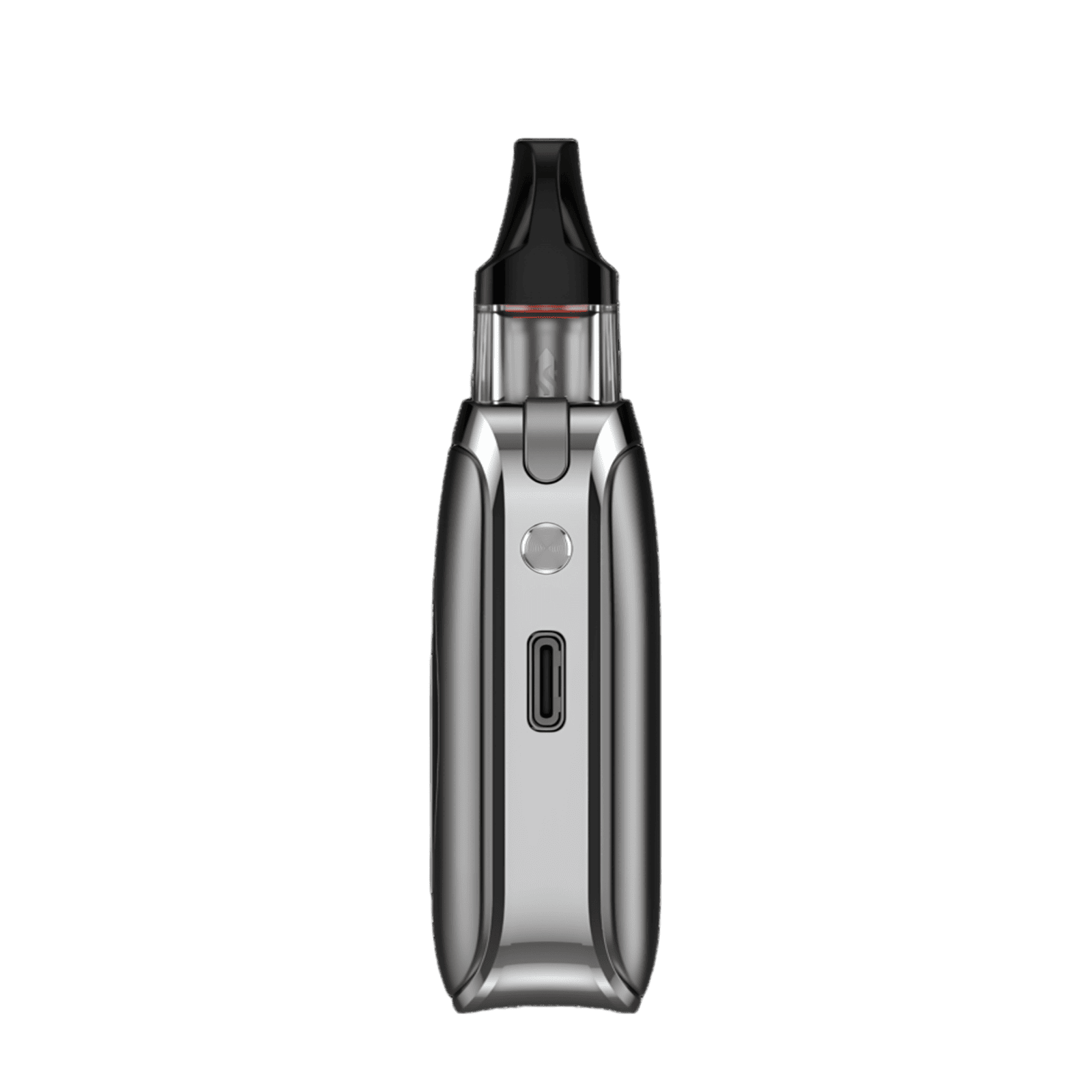 Vaporesso XROS 4 Nano Kit in Titan Silber, ein elegantes, silbernes Pod-System mit futuristischem Design, ideal für umweltbewusstes Dampfen.