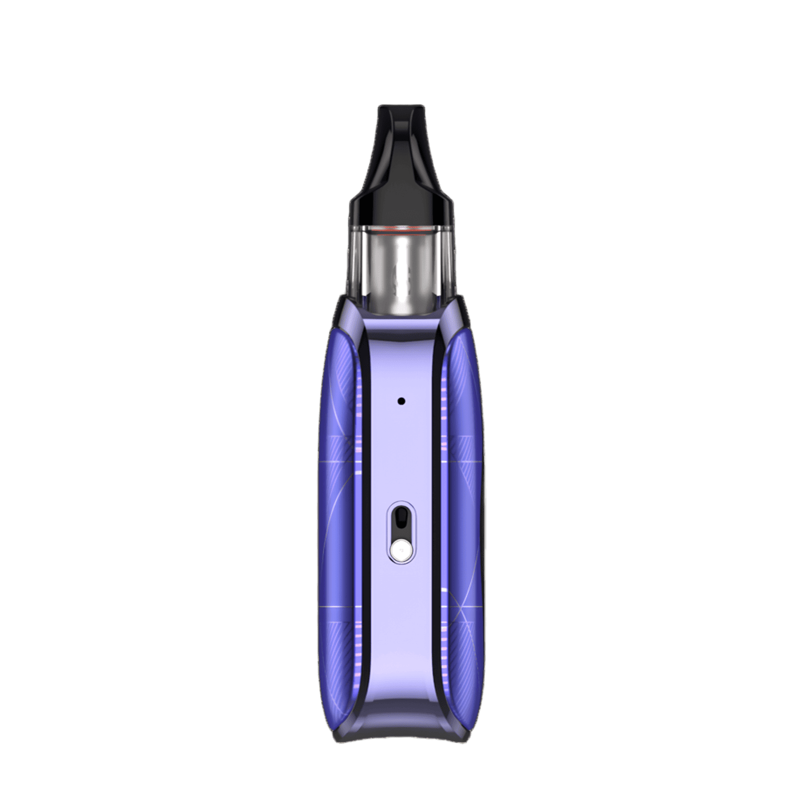 XROS 4 Nano Kit - Twilight Purple (Lila), Nahaufnahme eines eleganten Pod-Systems mit quadratischem Design und Display, ideal für stilvolles und nachhaltiges Dampfen.