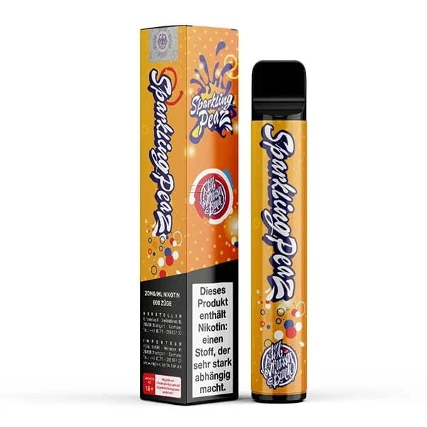 187 Tobacco 187 Strassenbande - Sparkling Peaz (Pfirsich Eistee) Einweg - Vape - 4251822801870 - VAPE DEALER