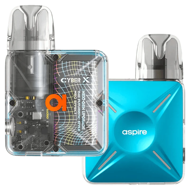 Aspire Cyber X Kit - Frost Blue (Blau) Mehrweg Pod - System - 4262403381919 - VAPE DEALER