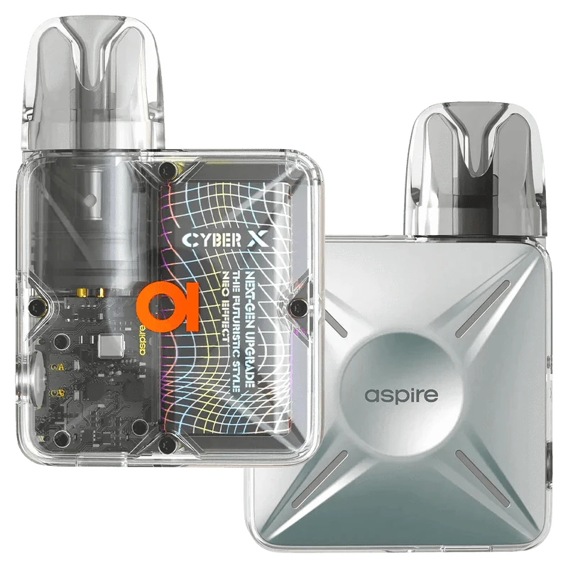 Aspire Cyber X Kit - Pearl Silver (Silber) Mehrweg Pod - System - 4262403381896 - VAPE DEALER