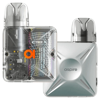 Aspire Cyber X Kit - Pearl Silver (Silber) Mehrweg Pod - System - 4262403381896 - VAPE DEALER