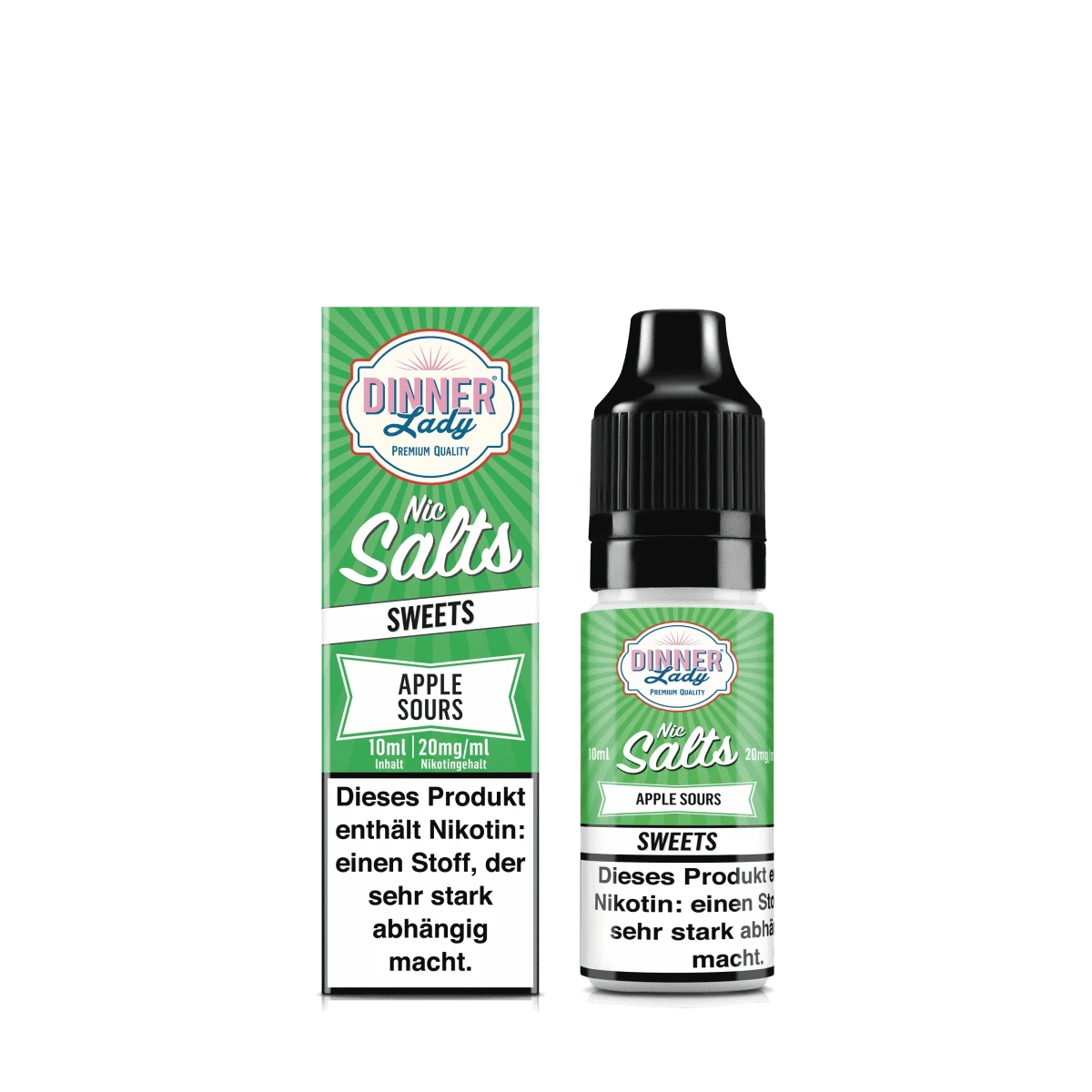 Dinner Lady Nic Salts - Apple Sours (Saure Apfelringe) 2% Nikotinsalz Liquid - EAN 50593642514 - von vape-dealer.de