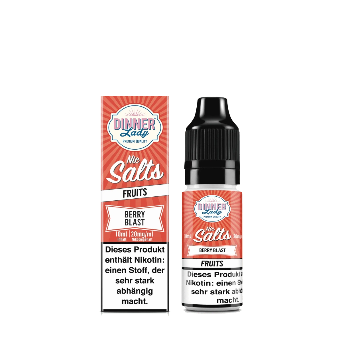 Dinner Lady Nic Salts - Berry Blast (Kirsche Himbeere) 2% Nikotinsalz Liquid - EAN 5059362425278 - von vape-dealer.de