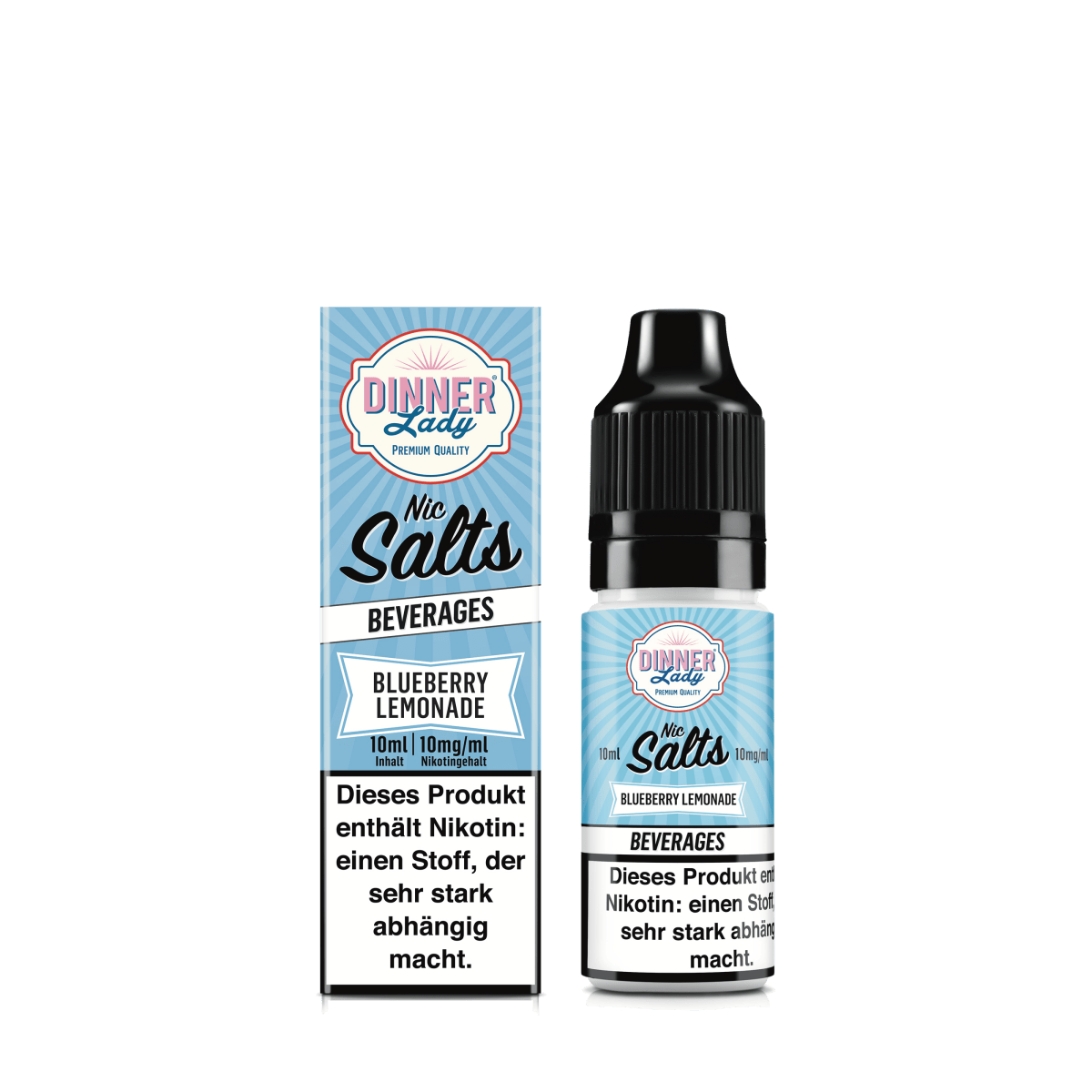 Dinner Lady Nic Salts - Blueberry Lemonade (Blaubeerlimonade) 1% Nikotinsalz Liquid - EAN 5059362274951 - von vape-dealer.de