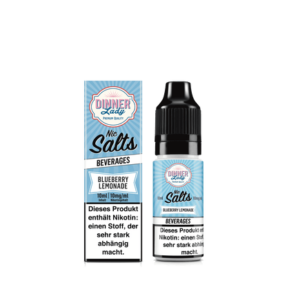 Dinner Lady Nic Salts - Blueberry Lemonade (Blaubeerlimonade) 1% Nikotinsalz Liquid - EAN 5059362274951 - von vape-dealer.de