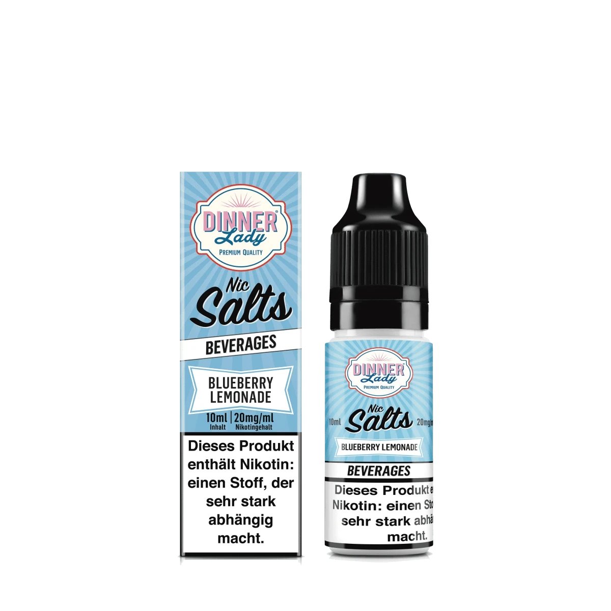 Dinner Lady Nic Salts - Blueberry Lemonade (Blaubeerlimonade) 2% Nikotinsalz Liquid - EAN 5059362275156 - von vape-dealer.de