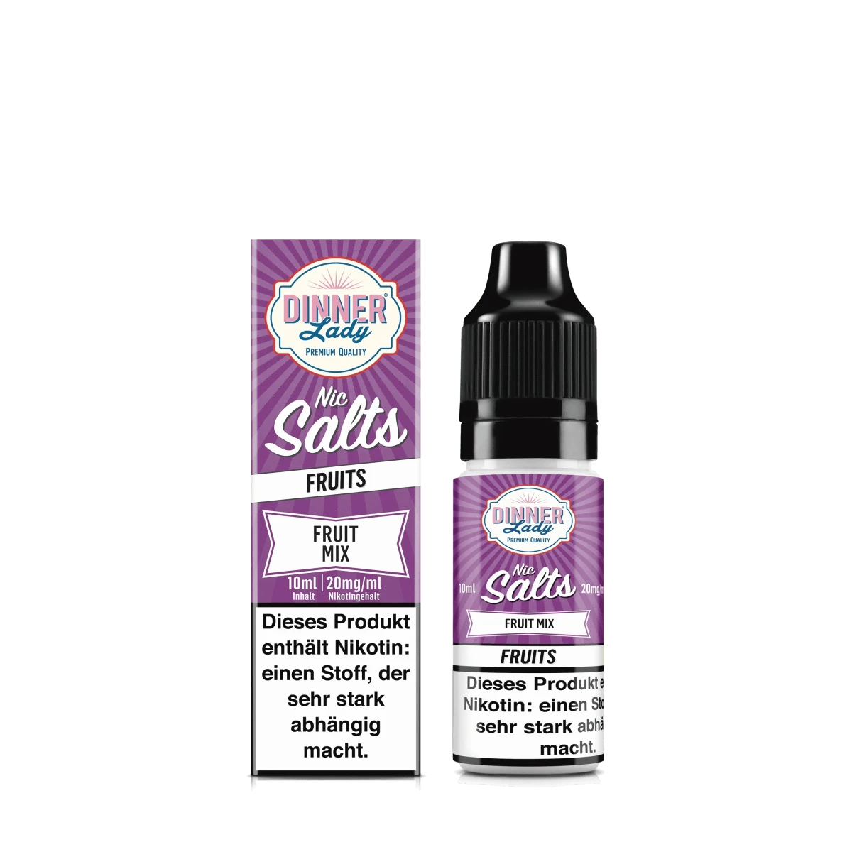 Dinner Lady Nic Salts - Fruit Mix (Rote - Beeren Weintrauben Zitrusfrüchte) 2% Nikotinsalz Liquid - 5059362275118 - VAPE DEALER