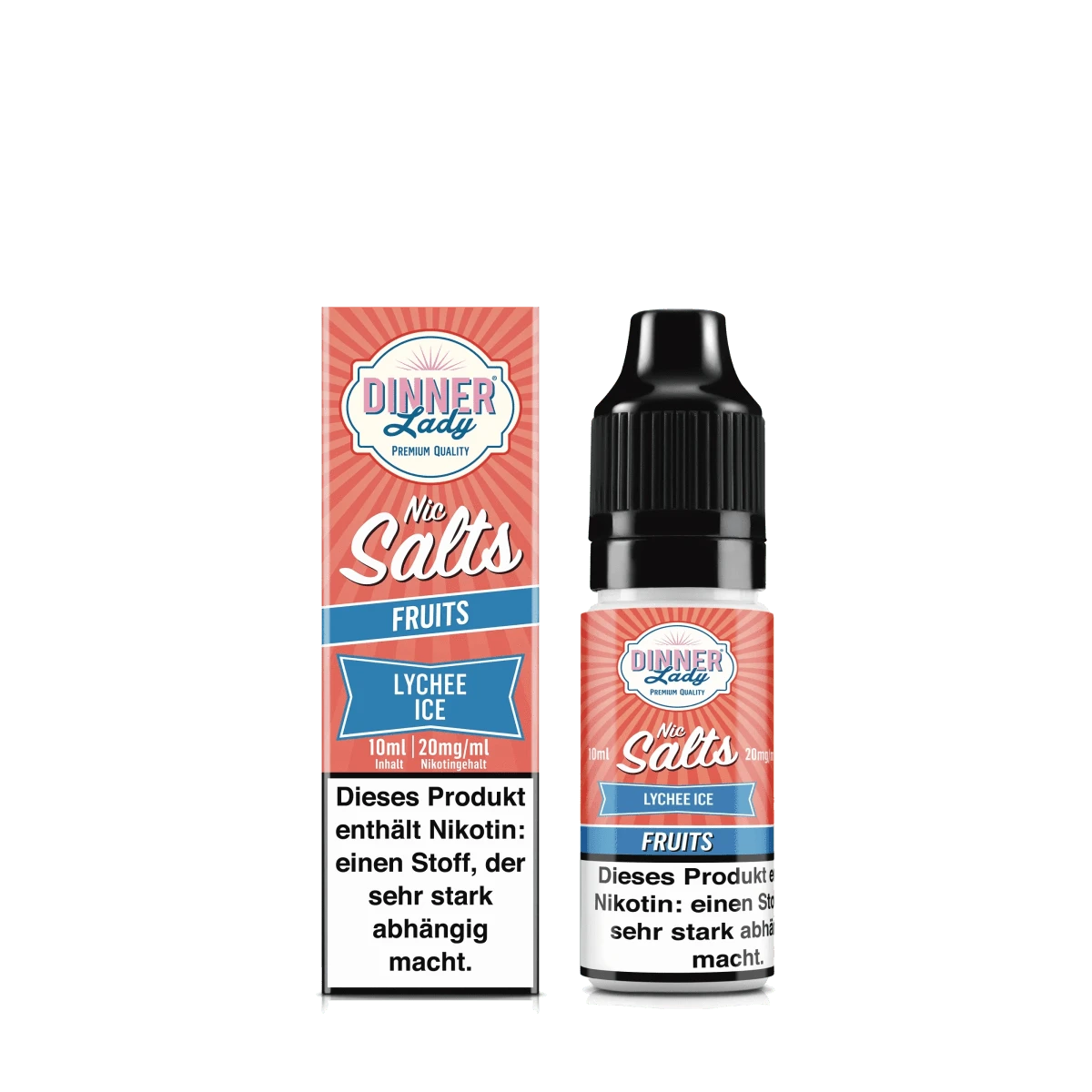 Dinner Lady Nic Salts - Lychee Ice (Litschi Menthol) 2% Nikotinsalz Liquid - VAPE DEALER