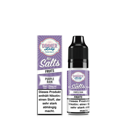 Dinner Lady Nic Salts - Purple Rain (Blaubeere Himbeere Zitrone) 2% Nikotinsalz Liquid - 5059362425308 - VAPE DEALER