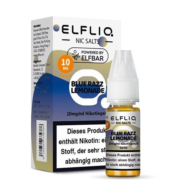 Elf Bar Elfliq - Blue Razz Lemonade (Blaubeere Himbeere Limonade) 1% Nikotinsalz Liquid - EAN 4262403387409 - von vape-dealer.de