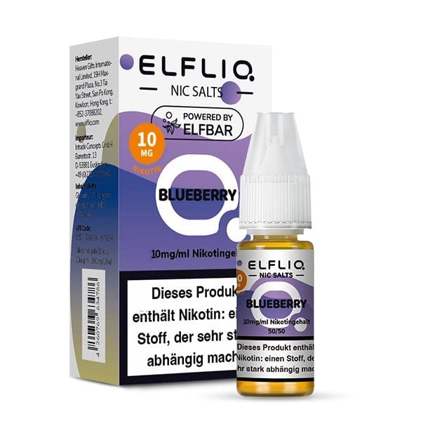 Elf Bar Elfliq - Blueberry (Blaubeere) 1% Nikotinsalz Liquid - EAN 4262403387416 - von vape-dealer.de