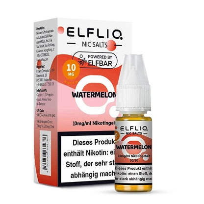 Elf Bar Elfliq - Watermelon (Wassermelone) 1% Nikotinsalz Liquid - 4262403387577 - VAPE DEALER