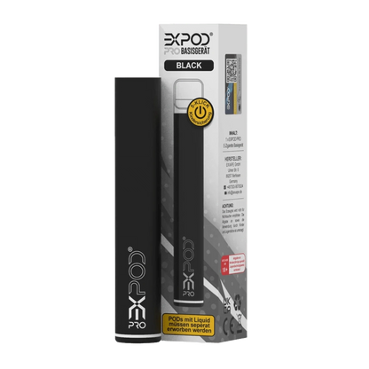 exVape eXpod Pro Basisgerät - Black (Schwarz) Einweg Pod - System - 4260583884268 - VAPE DEALER