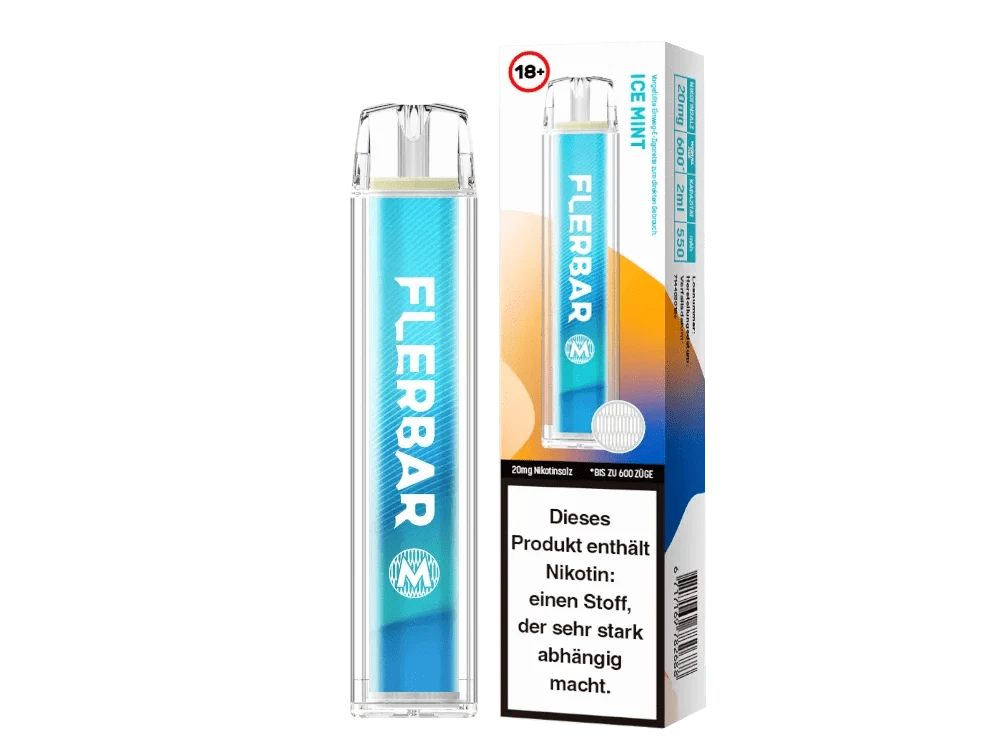 Flerbar Flerbar M - Ice Mint (Minze Menthol) Einweg - Vape - 4061765921142 - VAPE DEALER