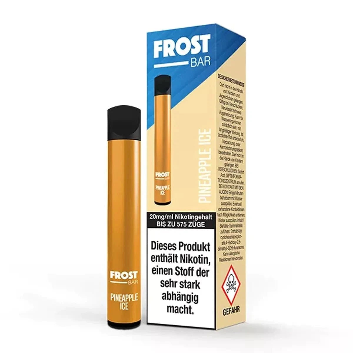 Dr. Frost Frostbar - Pineapple Ice (Ananas Menthol) Einweg - Vape - 5060530949083 - VAPE DEALER