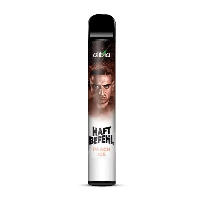 Alibia Haftbefehl - Peach Ice (Pfirsich Menthol) Einweg - Vape - 4262373890152 - VAPE DEALER